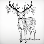 Creative Abstract Deer Coloring Pages 4