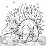 Creative Abstract Stegosaurus Coloring Pages for Artists 4