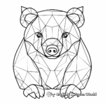Creative Abstract Wombat Coloring Pages for Artists 3