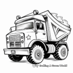 Creative Alphabet Dump Truck Coloring Pages 1