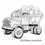 Creative Alphabet Dump Truck Coloring Pages 4