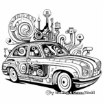 Creative Artistic Abstract Car Coloring Pages 4