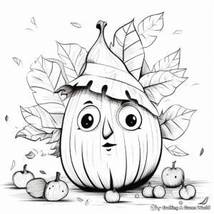 Creative Autumn Leaves Coloring Pages 2
