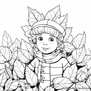 Creative Autumn Leaves Coloring Pages 3