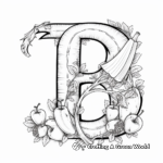 Creative 'B is for Banana' Alphabet Coloring Pages 2