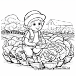 Creative Cabbage Garden Coloring Pages 2