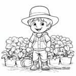 Creative Cabbage Garden Coloring Pages 4