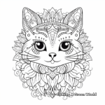 Creative Cat Mandala Coloring Pages 4