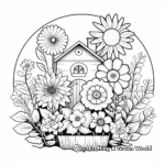 Creative Flower Garden Coloring Pages 2