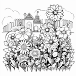 Creative Flower Garden Coloring Pages 3
