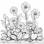 Creative Flower Garden Coloring Pages 4