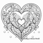 Creative Hearts with Inspiring Quotes Coloring Pages 1