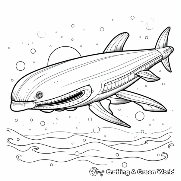 Blue Whale Coloring Pages - Free &amp; Printable!
