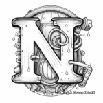 Creative Letter N Alphabet Coloring Pages 3