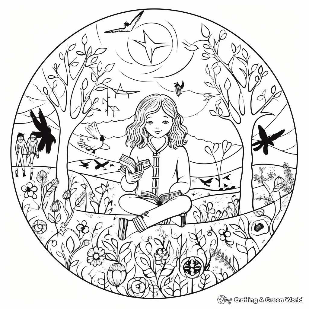 Creative National Poetry Month Coloring Pages 3