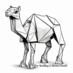 Creative Origami Camel Design Coloring Pages 3