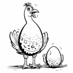 Creative Ornithomimus Egg and Chick Coloring Pages 2