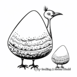 Creative Ornithomimus Egg and Chick Coloring Pages 3
