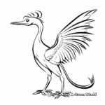 Creative Pyroraptor Silhouette Coloring Pages 1