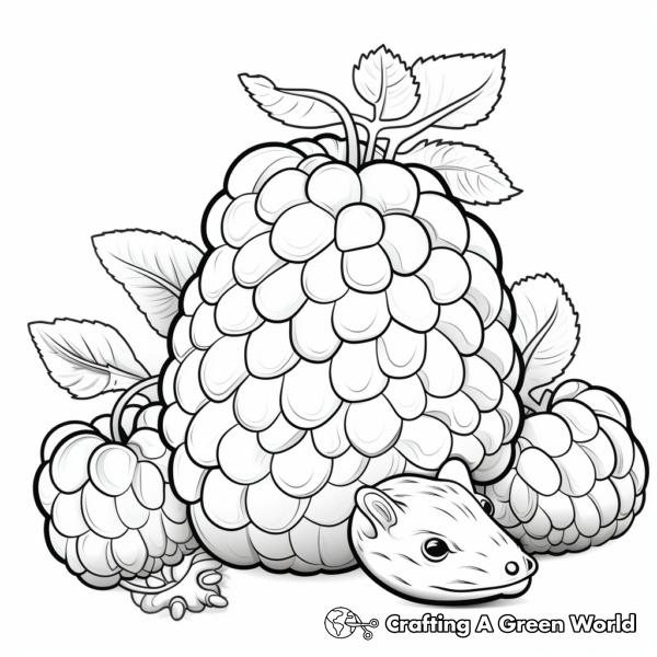 Raspberry Coloring Pages - Free & Printable!