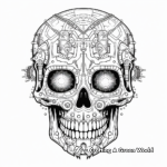 Creative Skull Art Adult Coloring Pages 4