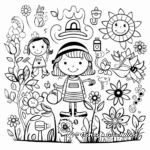 Creative Spring Festival Coloring Pages 1