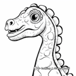 Creativity-Boosting Diplodocus Dinosaur Head Coloring Pages 3
