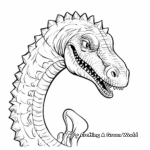 Creativity-Boosting Diplodocus Dinosaur Head Coloring Pages 4