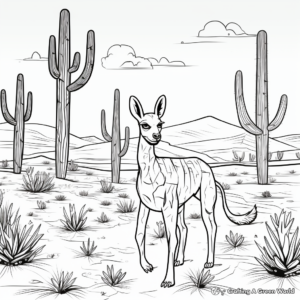 Creatures of the Chihuahuan Desert Coloring Pages 2