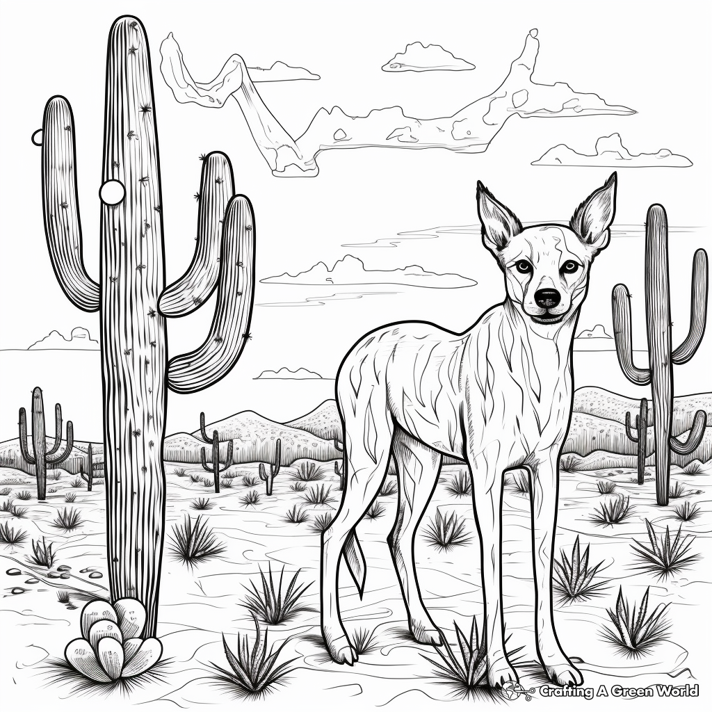 Creatures of the Chihuahuan Desert Coloring Pages 4
