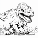 Creepy Carnotaurus Coloring Pages 1