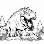 Creepy Carnotaurus Coloring Pages 2