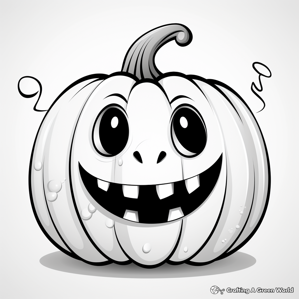 Creepy Crawly Spider and Jack o Lantern Coloring Pages 4