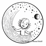 Crescent to Full Moon Phases Coloring Pages 1