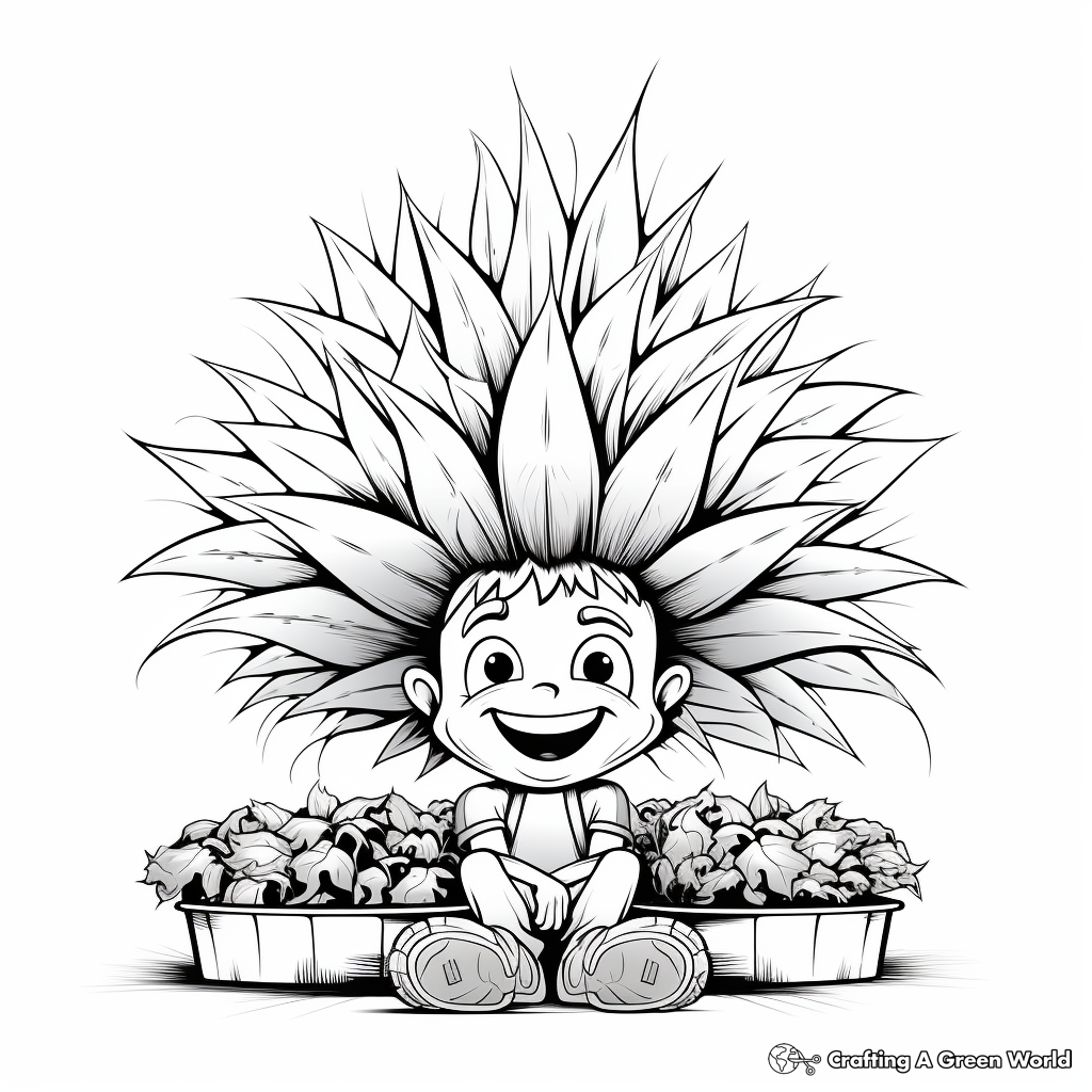Crop Ready Weed Plant Coloring Pages 3
