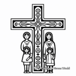 Cross Family Coloring Pages: Latin, Greek, and Celtic 3