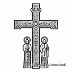 Cross Family Coloring Pages: Latin, Greek, and Celtic 4