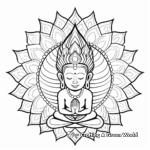 Crown Chakra Spiritual Coloring Pages 3