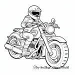 Cruiser Motorcycle Coloring Pages for Relaxation 1