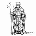 Crusader St Patrick Coloring Pages 1