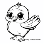 Cuddly Cartoon Pigeon Coloring Pages 3