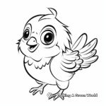 Cuddly Cartoon Pigeon Coloring Pages 4