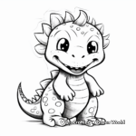Cuddly Dinosaur Babies Coloring Page 1