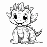 Cuddly Dinosaur Babies Coloring Page 3