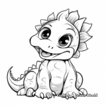 Cuddly Dinosaur Babies Coloring Page 4