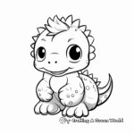 Cuddly Small Dinosaur Coloring Pages 4