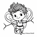 Cupid Spreading Love Coloring Pages 1