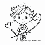 Cupids Arrow 'I love You' Coloring Pages 1