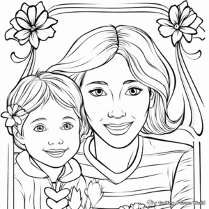 Customizable Happy Birthday Mom Coloring Pages 4