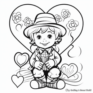 Customizable Valentine's Day Toddler Coloring Pages 3
